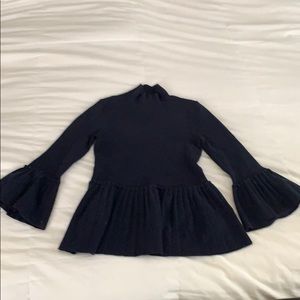 Ted Baker navy peplum sweater
